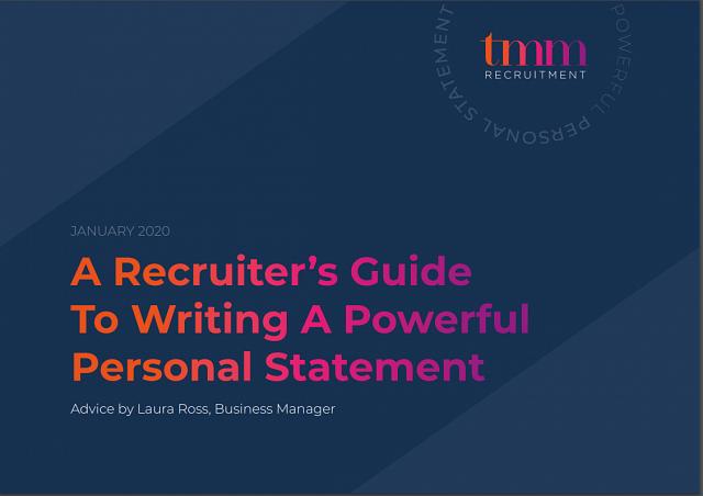 A Recruiter's Guide To Writing A Powerful Personal Statement